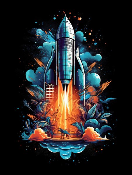 Ai Art 16 - AI Concept Art Screen Print T-Shirt & Hoodie
