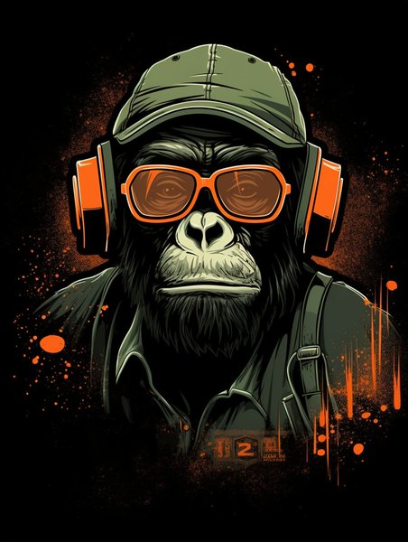 Ai Art 17 - AI Concept Art Screen Print T-Shirt & Hoodie