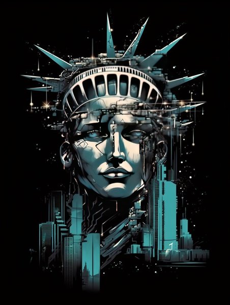 Ai Art 18 - AI Concept Art Screen Print T-Shirt & Hoodie