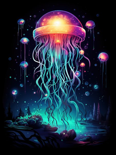 Ai Art 4 - AI Concept Art Screen Print T-Shirt & Hoodie