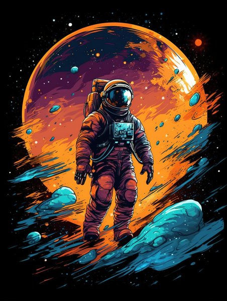 Ai Art 45 - AI Concept Art Screen Print T-Shirt & Hoodie