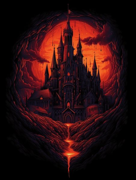 Ai Art 52 - AI Concept Art Screen Print T-Shirt & Hoodie
