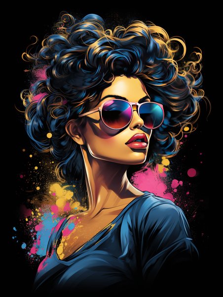 Ai Art 59 - AI Concept Art Screen Print T-Shirt & Hoodie