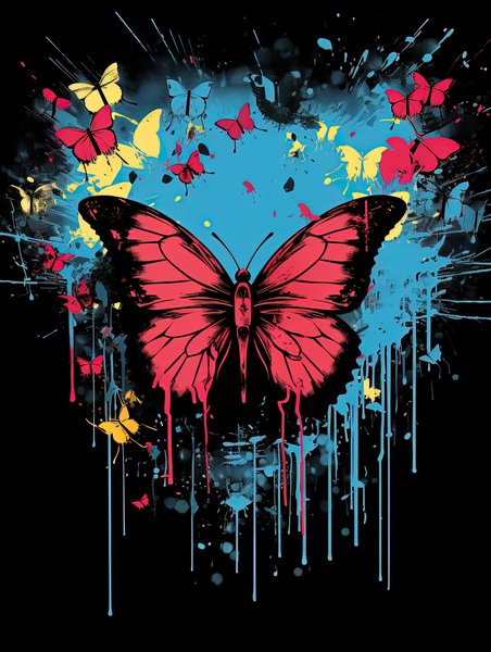 Ai Art 63 - AI Concept Art Screen Print T-Shirt & Hoodie