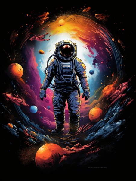 Ai Art 74 - AI Concept Art Screen Print T-Shirt & Hoodie