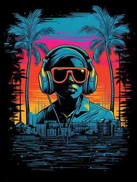 Ai Art 77 - AI Concept Art Screen Print T-Shirt & Hoodie