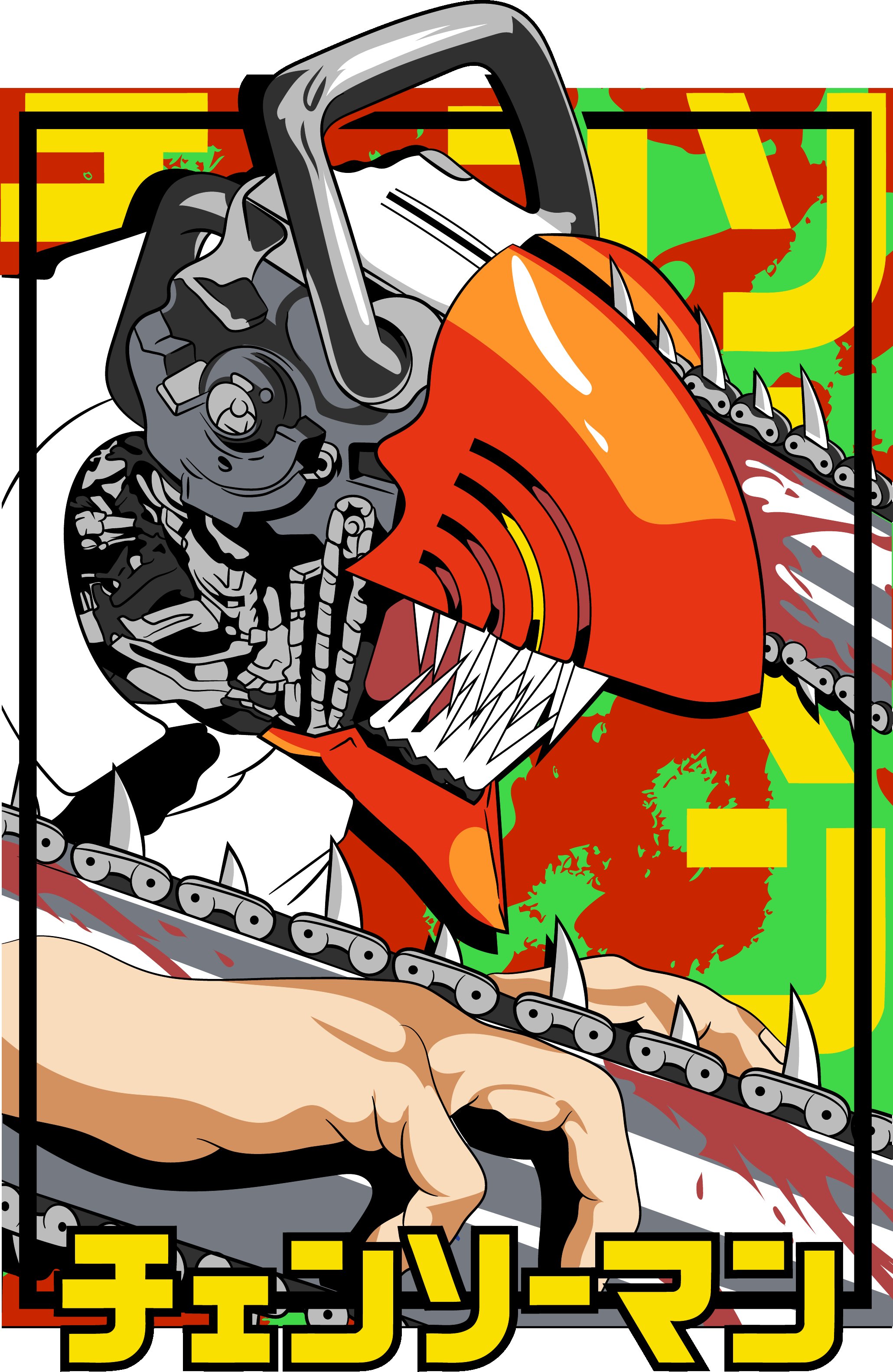 Denji Chainsaw Devil - All Anime & Manga Screen Print T-Shirt & Hoodie