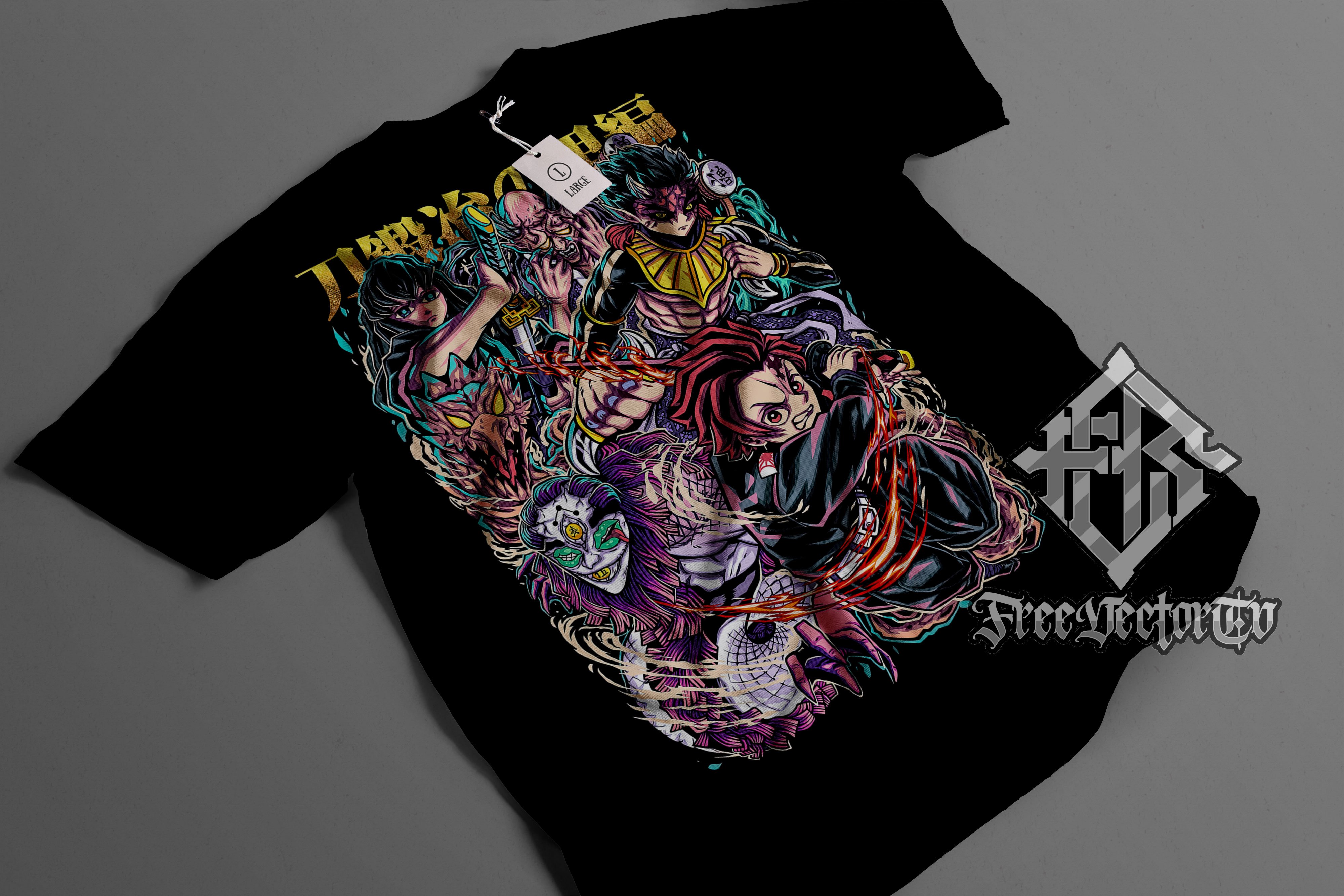 Nezuko Demon Form - All Anime & Manga Screen Print T-Shirt & Hoodie