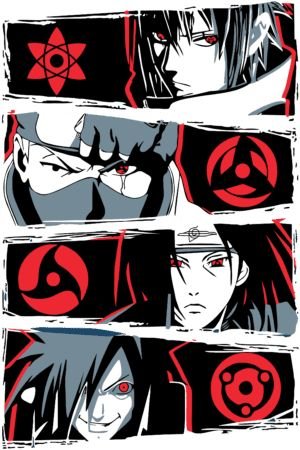 Itachi Mangekyo Sharingan - Naruto Screen Print T-Shirt & Hoodie