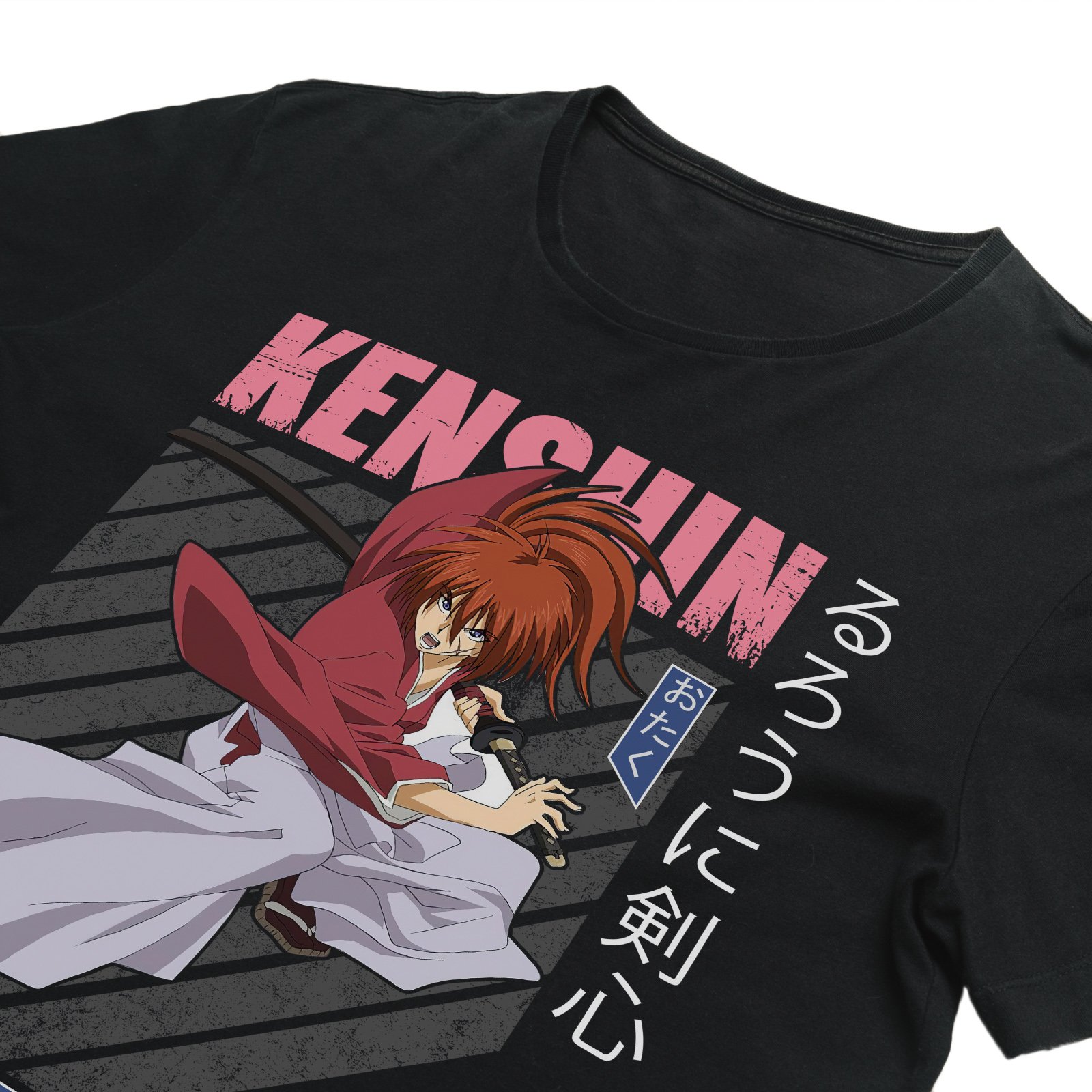 Kenshin Reverse-Blade - Samurai X Screen Print T-Shirt & Hoodie