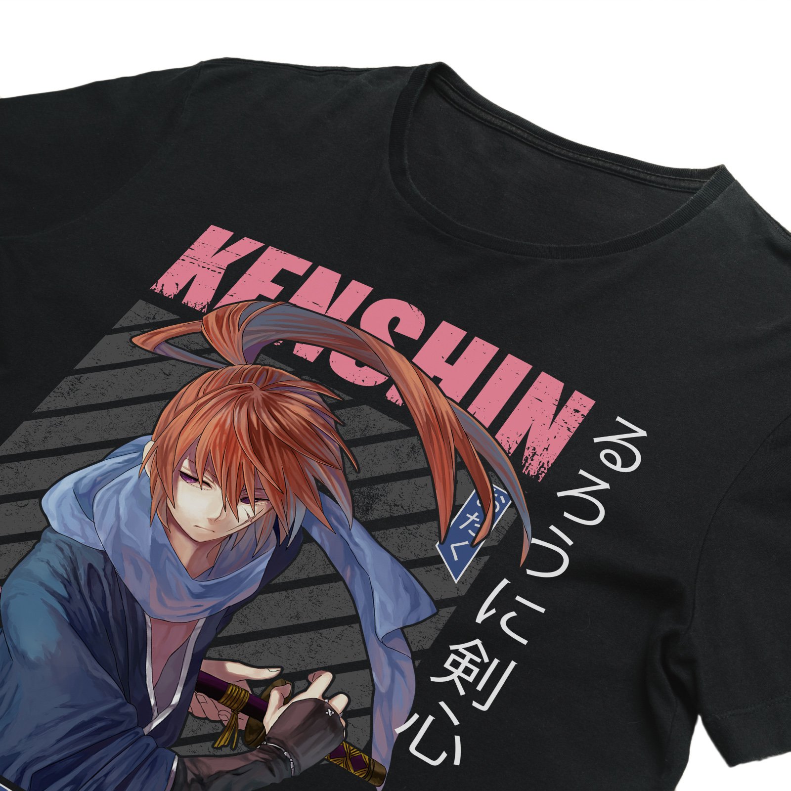 Saito Hajime Gatotsu - Samurai X Screen Print T-Shirt & Hoodie
