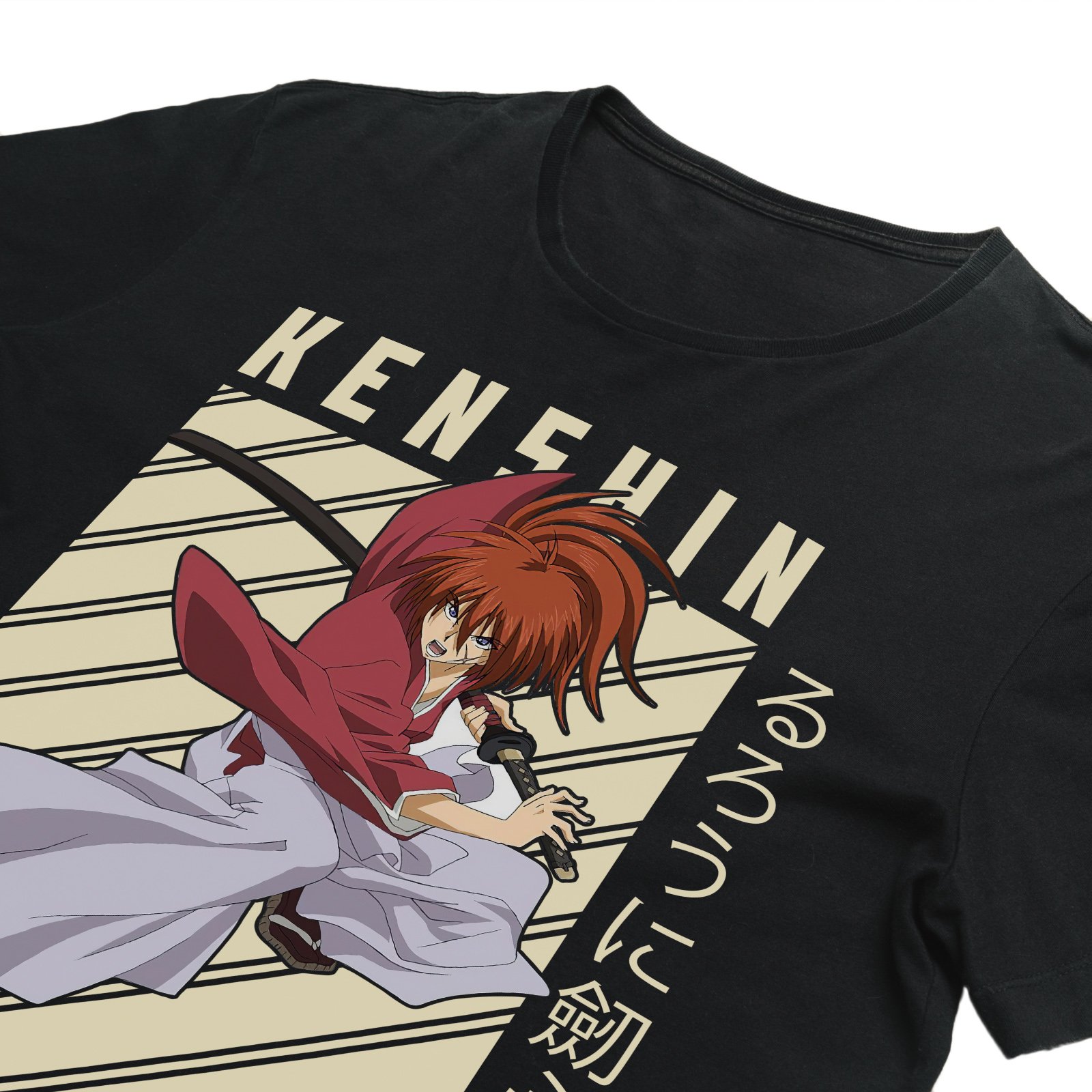 Aoshi Kodachi Two-Blades - Samurai X Screen Print T-Shirt & Hoodie