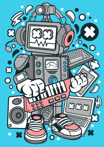Cartoons & Toons #92 - Cartoons & Toons Screen Print T-Shirt & Hoodie