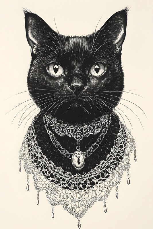 Cats Art #116 - Cats Art Screen Print T-Shirt & Hoodie
