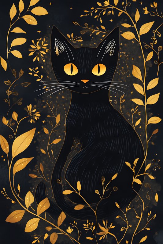Cats Art #119 - Cats Art Screen Print T-Shirt & Hoodie