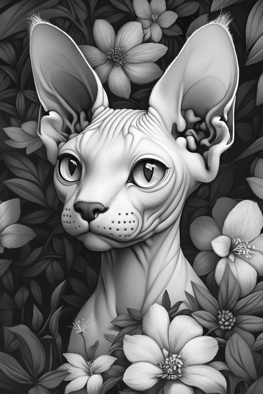 Cats Art #193 - Cats Art Screen Print T-Shirt & Hoodie