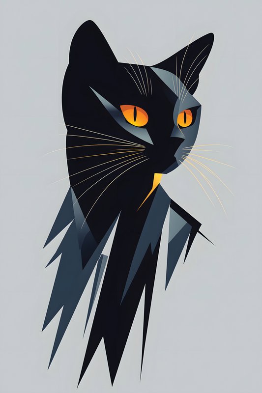 Cats Art #246 - Cats Art Screen Print T-Shirt & Hoodie