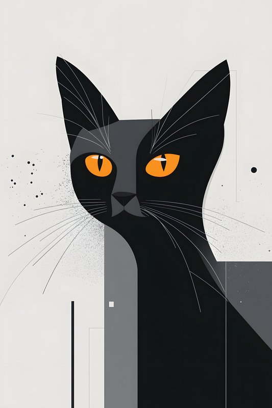 Cats Art #249 - Cats Art Screen Print T-Shirt & Hoodie