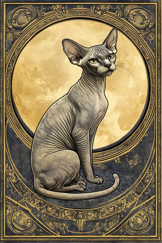 Cats Art #265 - Cats Art Screen Print T-Shirt & Hoodie