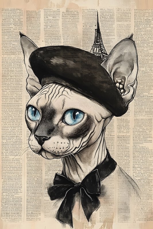 Cats Art #286 - Cats Art Screen Print T-Shirt & Hoodie