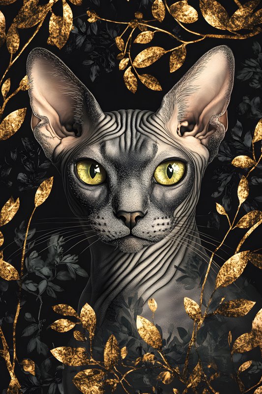 Cats Art #288 - Cats Art Screen Print T-Shirt & Hoodie