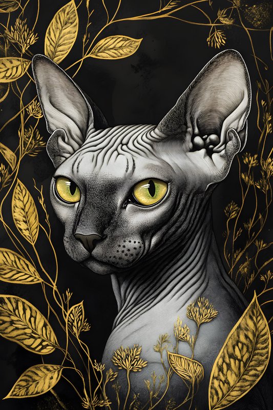 Cats Art #289 - Cats Art Screen Print T-Shirt & Hoodie