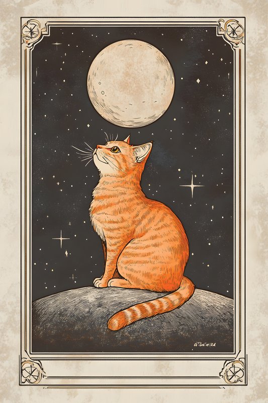 Cats Art #351 - Cats Art Screen Print T-Shirt & Hoodie