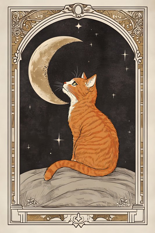 Cats Art #352 - Cats Art Screen Print T-Shirt & Hoodie