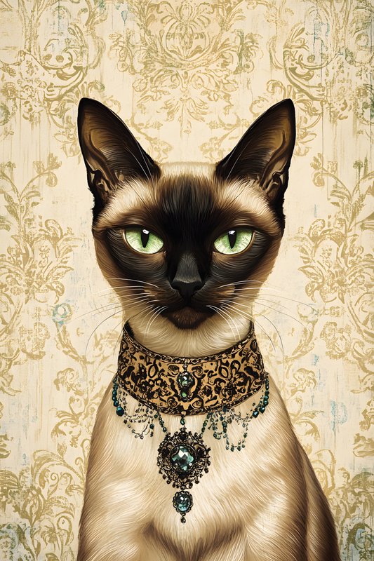 Cats Art #36 - Cats Art Screen Print T-Shirt & Hoodie