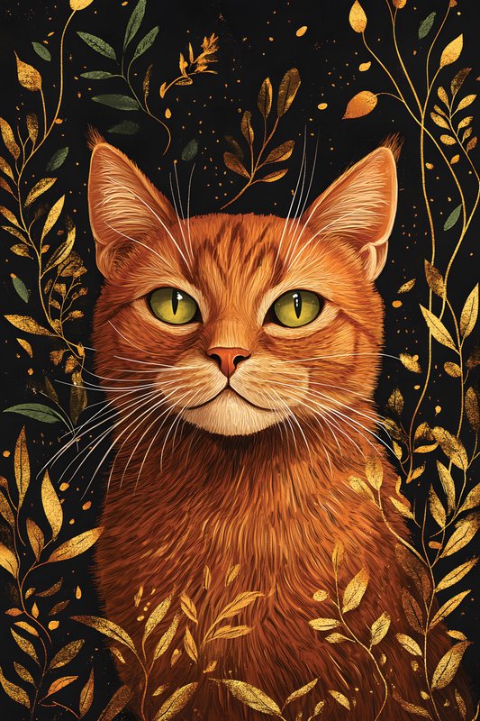 Cats Art #361 - Cats Art Screen Print T-Shirt & Hoodie