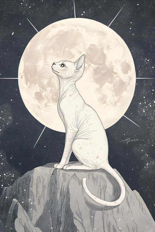 Cats Art #362 - Cats Art Screen Print T-Shirt & Hoodie