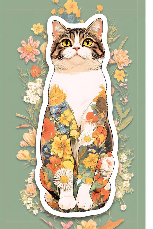 Cats Art #434 - Cats Art Screen Print T-Shirt & Hoodie