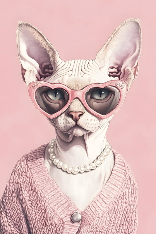 Cats Art #481 - Cats Art Screen Print T-Shirt & Hoodie