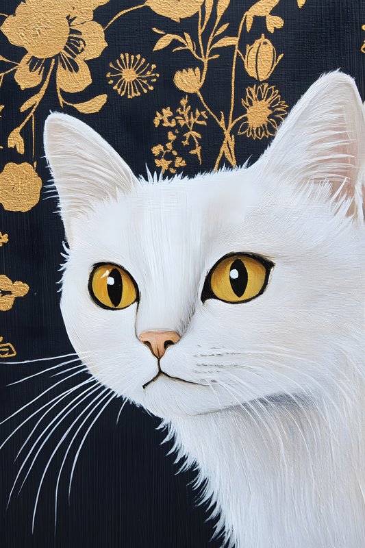 Cats Art #488 - Cats Art Screen Print T-Shirt & Hoodie