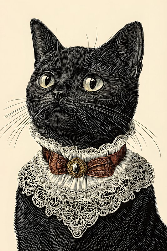Cats Art #58 - Cats Art Screen Print T-Shirt & Hoodie