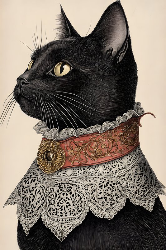 Cats Art #59 - Cats Art Screen Print T-Shirt & Hoodie