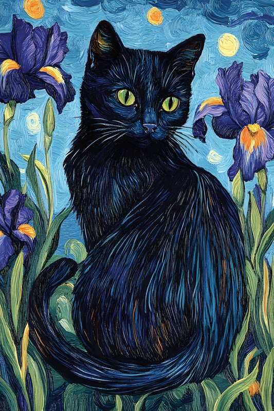 Cats Art #70 - Cats Art Screen Print T-Shirt & Hoodie