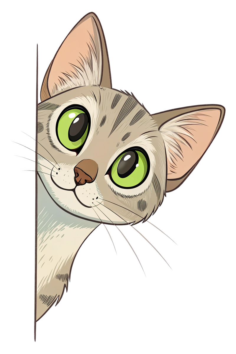 Peeking Australian Mist Cat - All Cats Screen Print T-Shirt & Hoodie