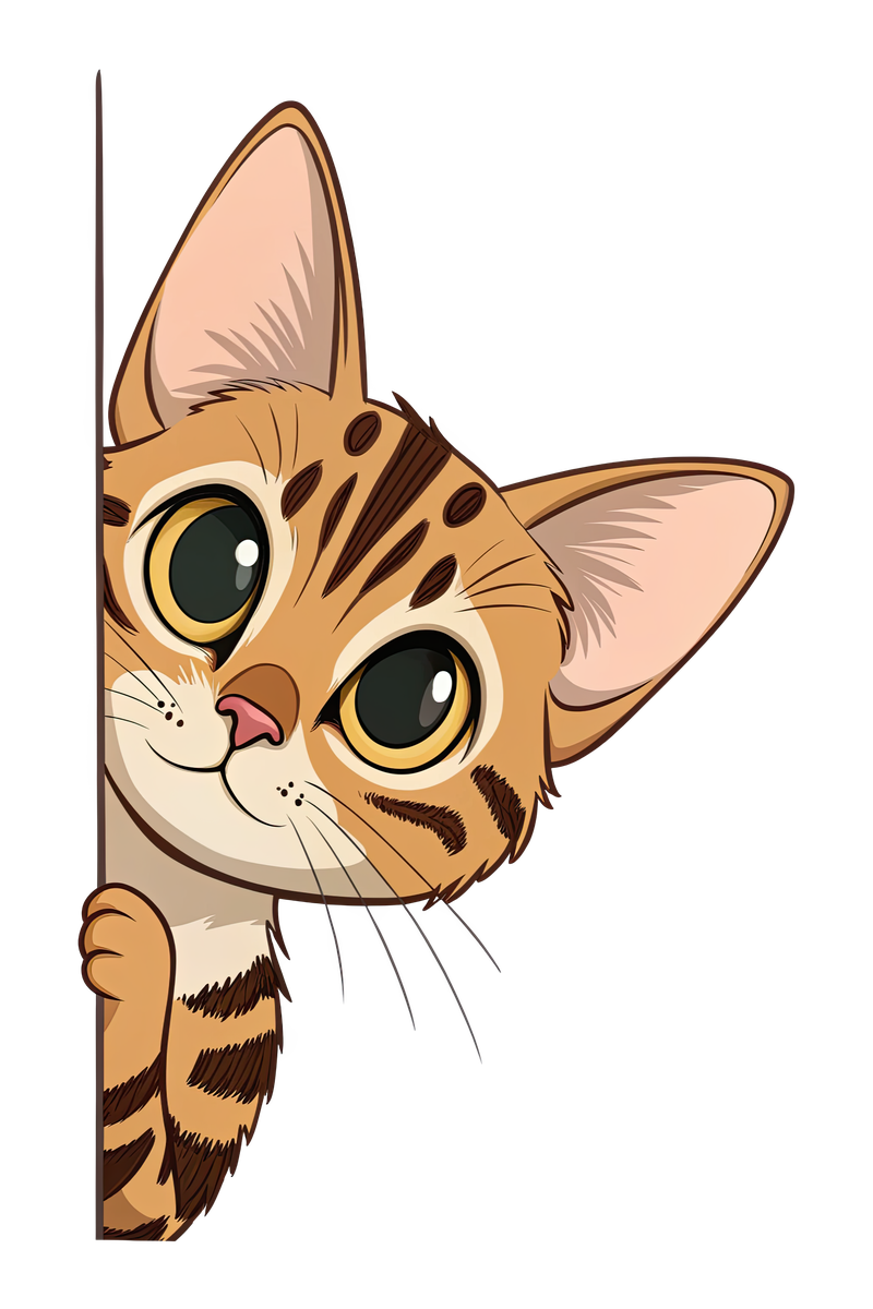 Peeking Bengal Cat - All Cats Screen Print T-Shirt & Hoodie