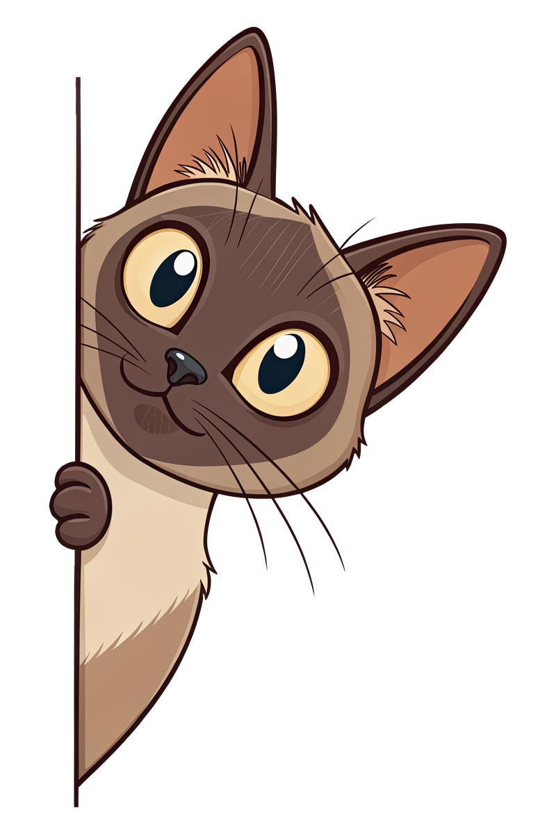 Peeking Burmese Cat - All Cats Screen Print T-Shirt & Hoodie