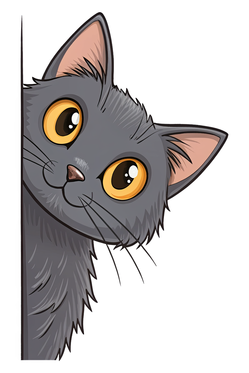 Peeking Chartreux Cat - All Cats Screen Print T-Shirt & Hoodie