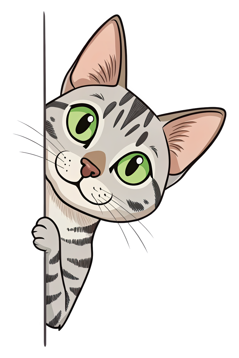 Peeking Egyptian Mau Cat - All Cats Screen Print T-Shirt & Hoodie