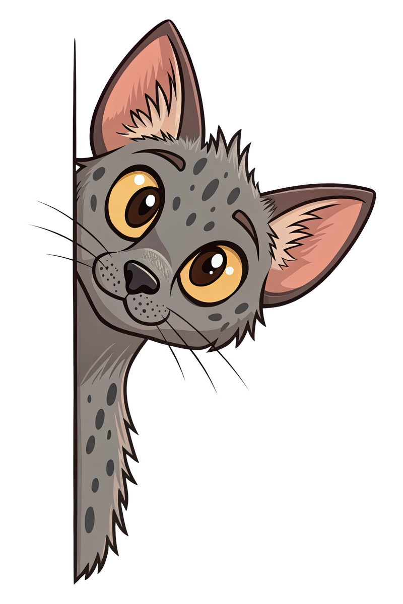 Peeking Lykoi Cat - All Cats Screen Print T-Shirt & Hoodie