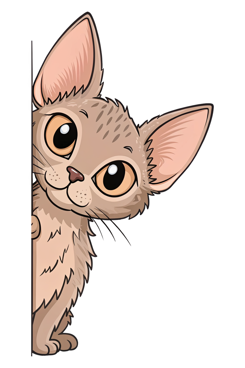 Peeking Minskin Cat - All Cats Screen Print T-Shirt & Hoodie