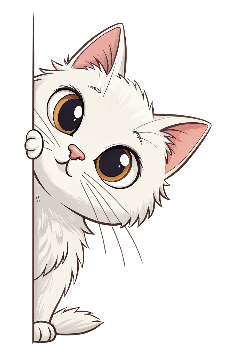 Peeking Minuet Cat - All Cats Screen Print T-Shirt & Hoodie