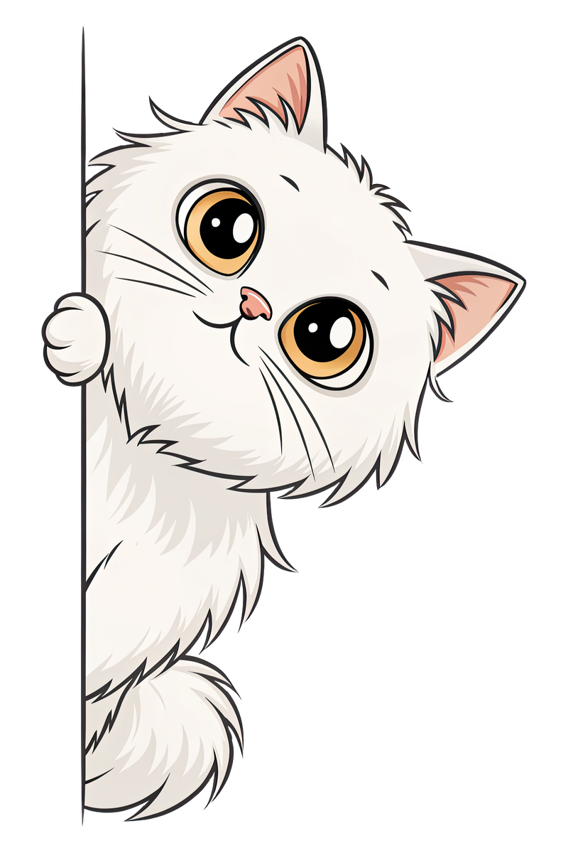 Peeking Persian Cat - All Cats Screen Print T-Shirt & Hoodie