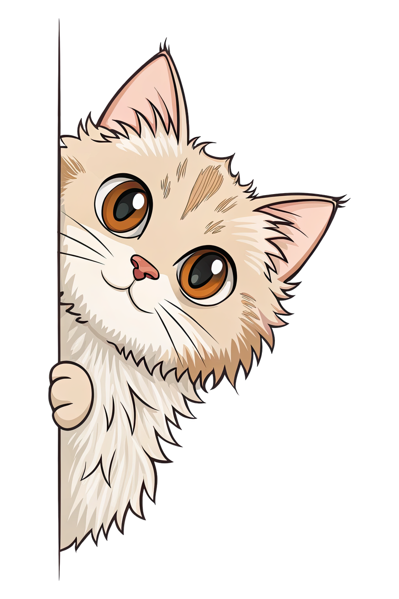 Peeking Selkirk Rex Cat - All Cats Screen Print T-Shirt & Hoodie