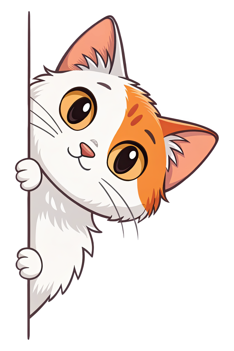 Peeking Turkish Van Cat - All Cats Screen Print T-Shirt & Hoodie