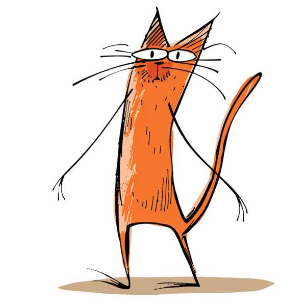 Quirky Cat 1 #139 - All Cats Screen Print T-Shirt & Hoodie