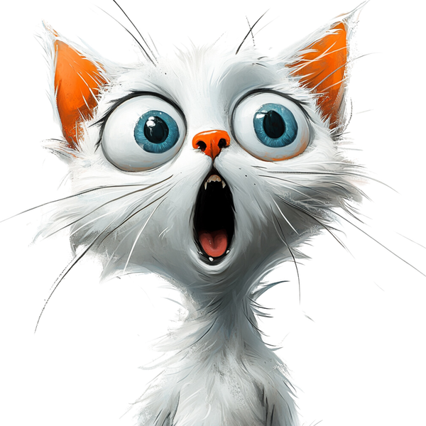 Quirky Cat 1 #14 - All Cats Screen Print T-Shirt & Hoodie